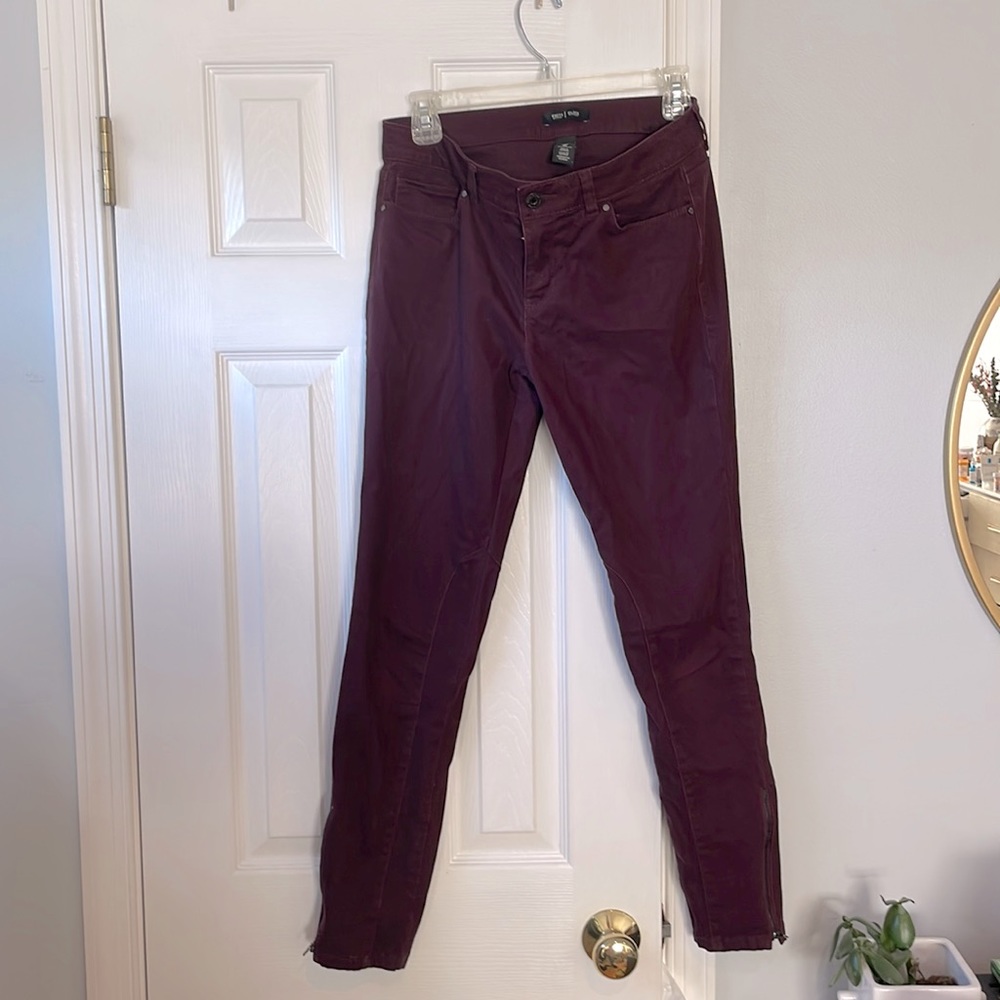 WHBM super soft maroon pants